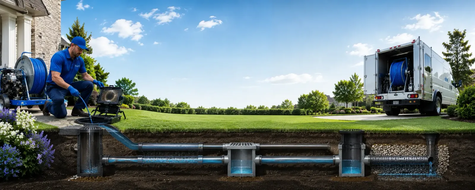 Outdoor drain cleaning information for Rosser, TX